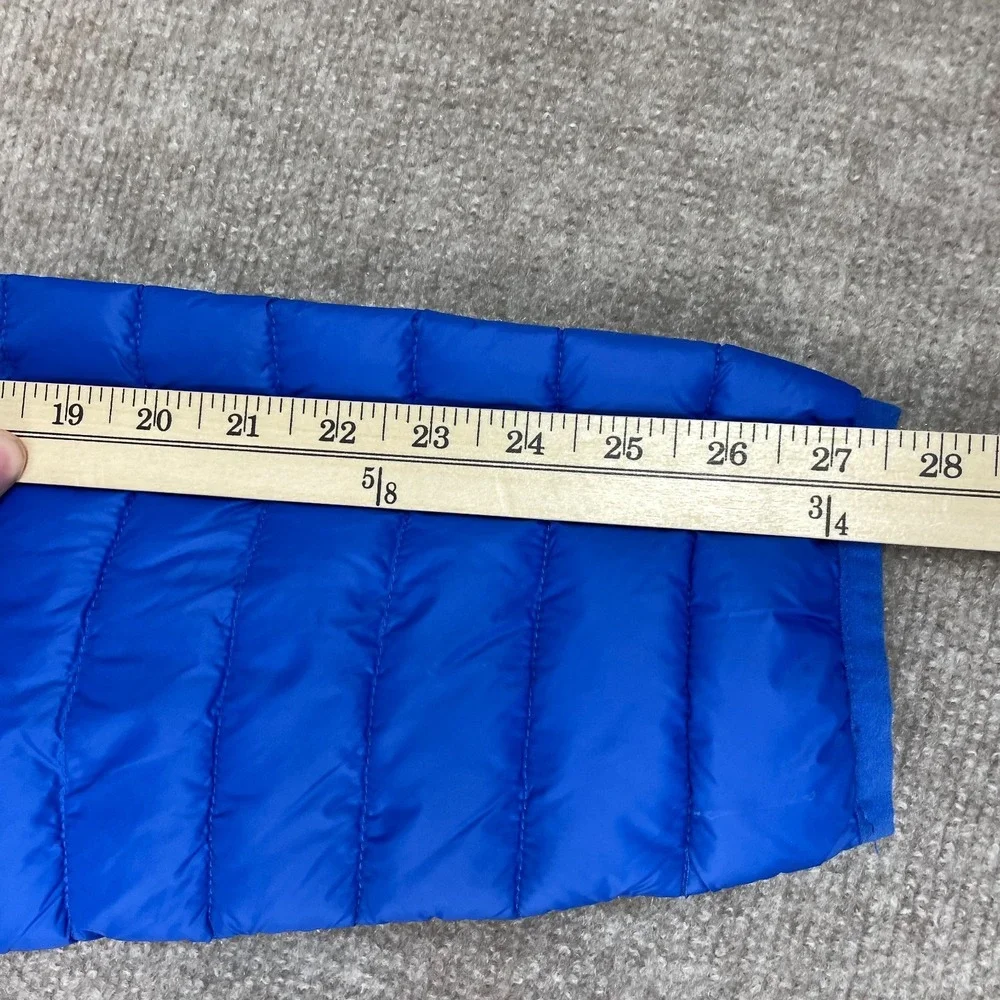 Duluth Trading Co. Puffer Jacket Mens Large Blue Quilted Lightweight Full Zip
